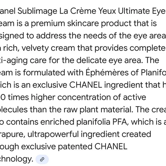 Chanel Sublimage Eye Cream in Gold Packaging - Picture 4 of 4